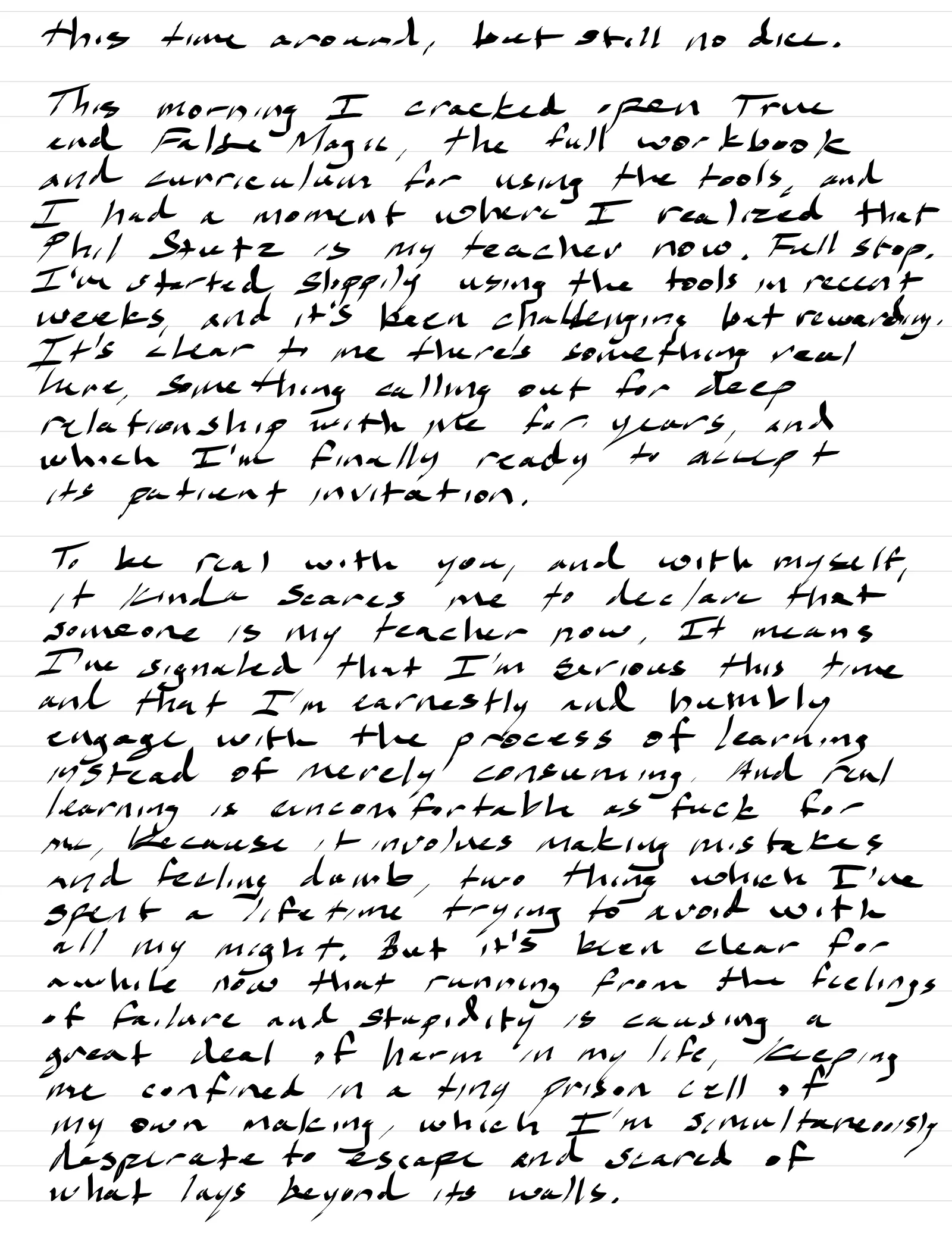 Handwritten page 3 of 4
